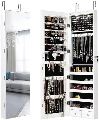 Store Jewelry Behind a Door That Doubles as a Mirror
