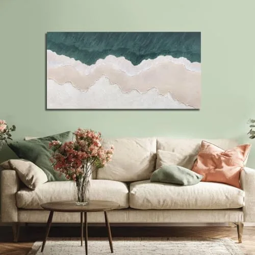 Aerial Ocean Wave Canvas Print, Extra Large