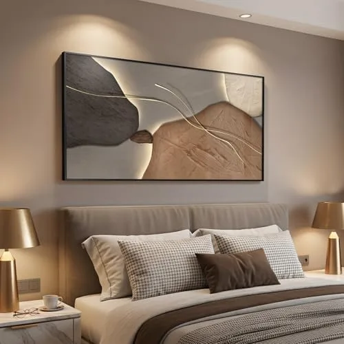 Center the Room on One Oversized Charcoal Print