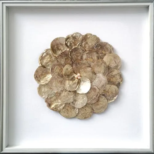 Oyster Shell Wall Art Panel