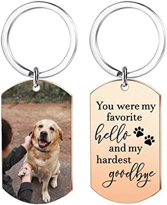 Personalized Dog Photo Keychain