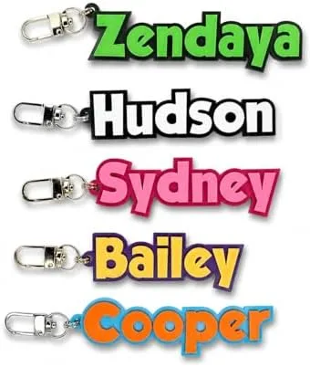Personalized Kids' Name Keychain