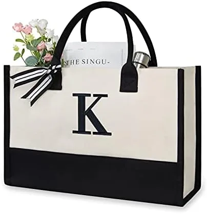 Personalized Monogram Canvas Tote