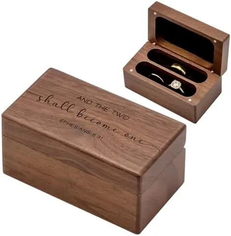 Personalized Wood Ring Box
