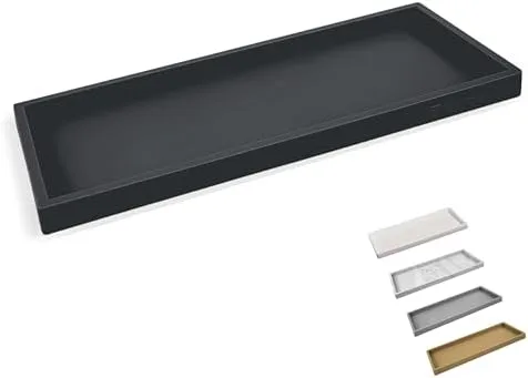 Corral Loose Bottles Onto One Tray Instead of Scattered Across the Counter