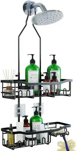 Hang a Caddy From the Shower Head Instead of the Wall