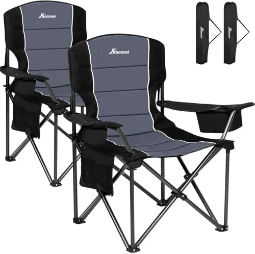 Portable Folding Camping Chair, 2-Pack