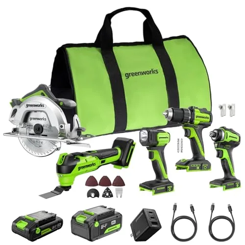 Greenworks 4-Tool Cordless Combo Kit