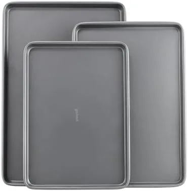 3-Piece Rimmed Baking Sheet Set