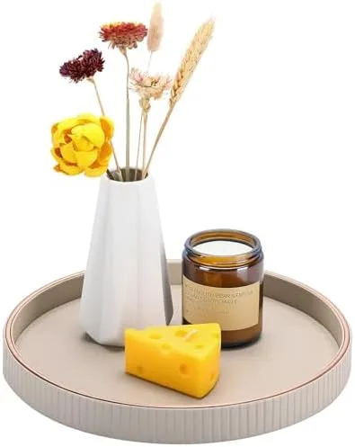Round Ceramic Vanity Tray