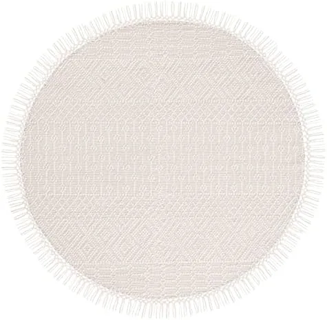 Roll Out a Round Rug to Separate the Reading Nook