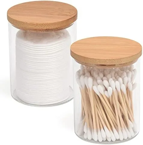 Move Cotton Rounds and Swabs Out of Their Cardboard Box and Into Glass