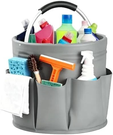 Carry Every Cleaning Bottle in One Caddy Instead of Trips Back to the Closet
