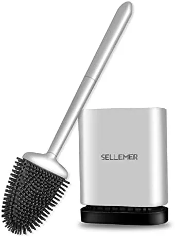 Clean a Toilet Ring With a Silicone Brush Instead of One That Traps Bacteria