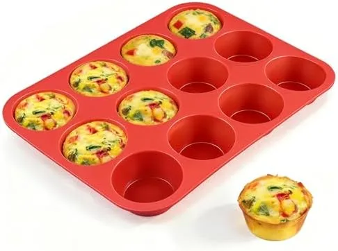 Silicone Muffin Pan, 12-Cup