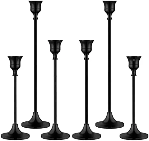 Taper Candlestick Holders, Set of 6