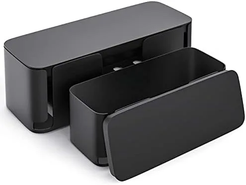 Tuck a Power Strip Inside a Vented Box So It Stops Sitting in Plain Sight