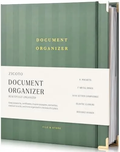 Keep Manuals and Warranties in a Labeled Binder, Out of the Junk Drawer for Good