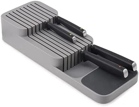 Slot Knives Into a Drawer Insert Built to Hold Them Apart, Not Stacked Loose