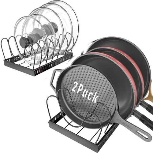 Rack Lids by Size and Stop Digging Through a Cabinet Pile for the Right One