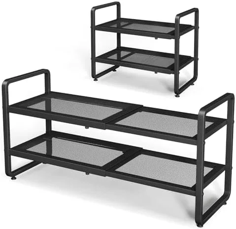 Turn a Pair of Tension Rods Into a Shoe Rail