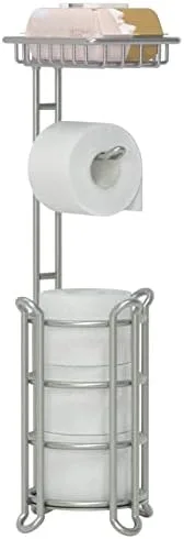 Store Four Rolls Upright in One Stand Instead of Stacking Loose Ones