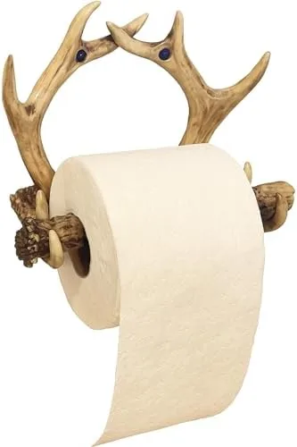 Hang an Antler-Style Holder for a Cabin Bathroom's Real Theme