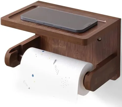Give a Bamboo Holder a Shelf a Metal Bar Never Offered