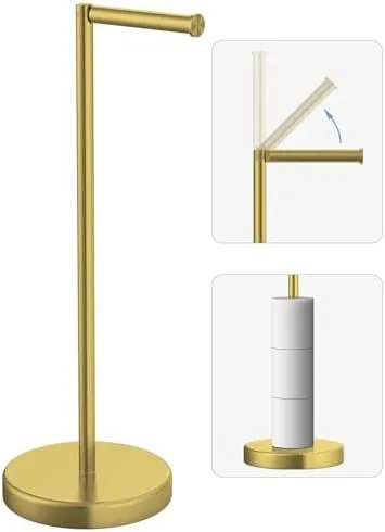 Match a Brushed Gold Holder to Cabinet Hardware Instead of Clashing With It