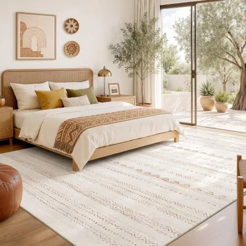 Size the Rug So It Runs Past the Bed