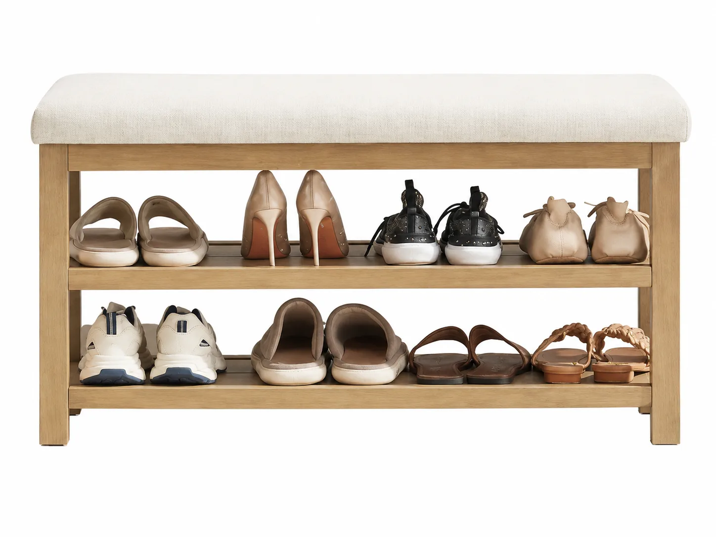 Upholstered Shoe Storage Bench