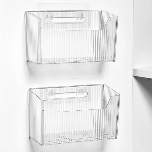 Hang a Clear Caddy Off the Door for Daily Grab-and-Go Items