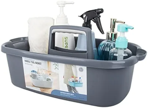 Separate Cleaning Chemicals From Bath Products With a Divided Bin