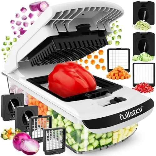 Vegetable Chopper with Interchangeable Blades