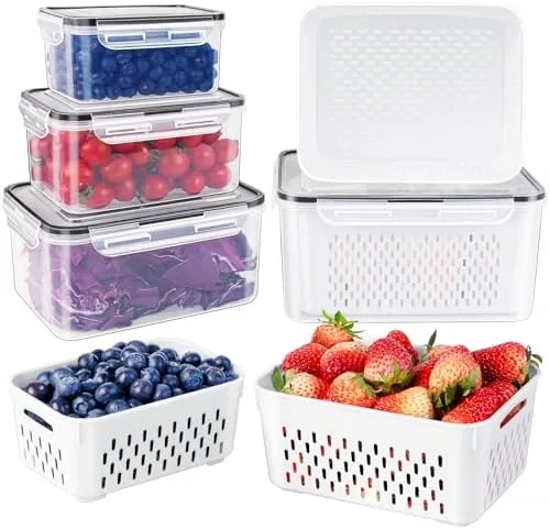 Vented Produce Storage Containers