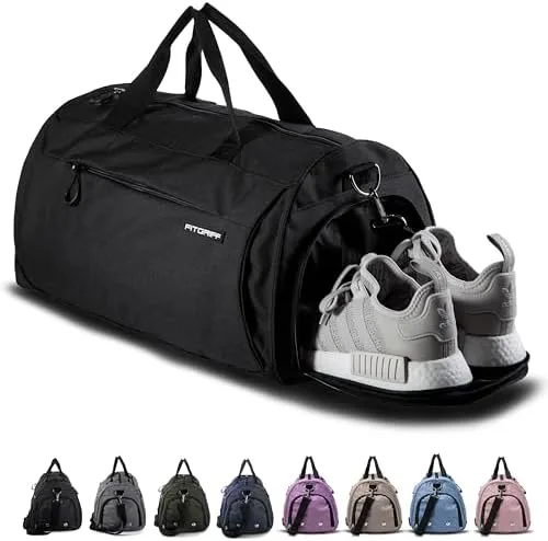 Ventilated Gym Duffel Bag with Shoe Compartment