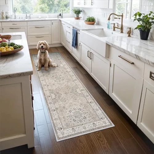 Vintage-Style Kitchen Runner Rug