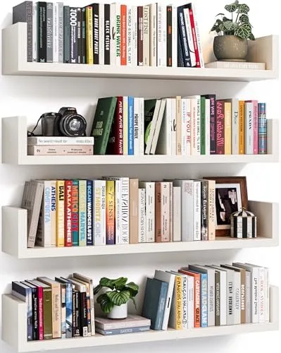 Rest a Favorite Read on a Ledge Instead of the Nightstand