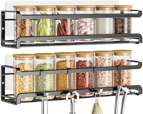 Mount a Rail for Spices on the Wall Instead of Giving Up a Shelf