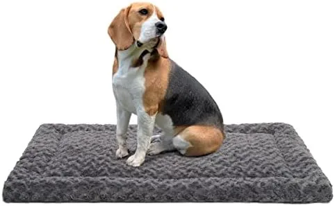 Washable Plush Dog Crate Mat