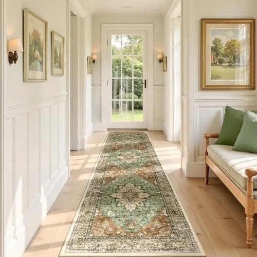 Washable Runner Rug for Hallway