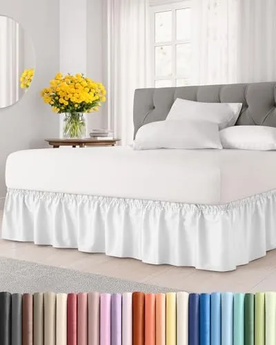 Skirt the Bed So the Frame Underneath Disappears