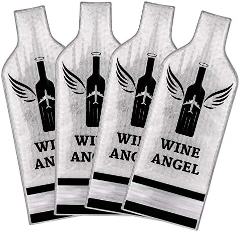 Wine Angel Bottle Travel Protector Bags (4-Pack)