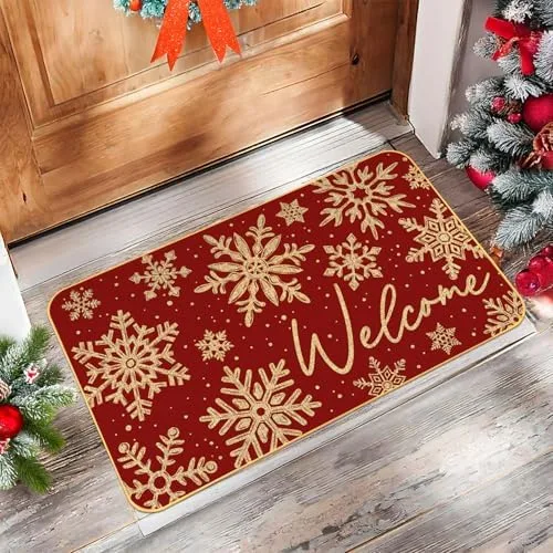 Winter Holiday Welcome Doormat